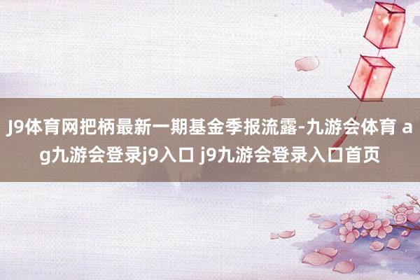 J9体育网把柄最新一期基金季报流露-九游会体育 ag九游会登录j9入口 j9九游会登录入口首页