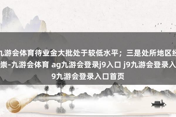 九游会体育待业金大批处于较低水平；三是处所地区经济欠推崇-九游会体育 ag九游会登录j9入口 j9九游会登录入口首页