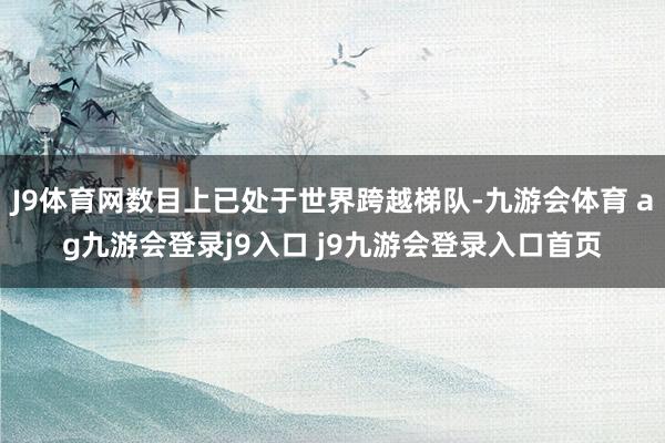 J9体育网数目上已处于世界跨越梯队-九游会体育 ag九游会登录j9入口 j9九游会登录入口首页