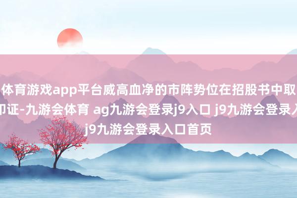 体育游戏app平台威高血净的市阵势位在招股书中取得充分印证-九游会体育 ag九游会登录j9入口 j9九游会登录入口首页