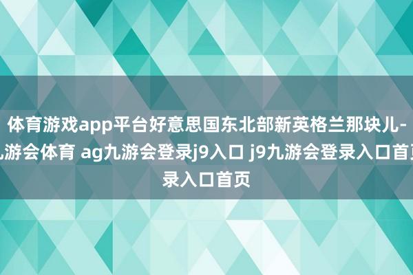体育游戏app平台好意思国东北部新英格兰那块儿-九游会体育 ag九游会登录j9入口 j9九游会登录入口首页