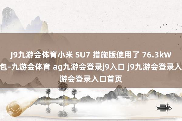 J9九游会体育小米 SU7 措施版使用了 76.3kWh 电板包-九游会体育 ag九游会登录j9入口 j9九游会登录入口首页
