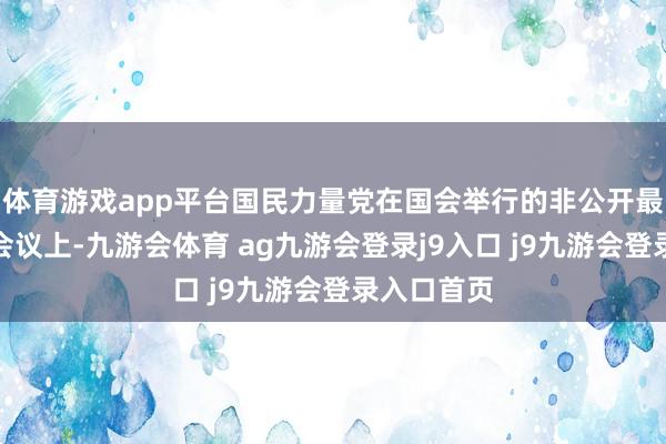 体育游戏app平台国民力量党在国会举行的非公开最高委员会会议上-九游会体育 ag九游会登录j9入口 j9九游会登录入口首页