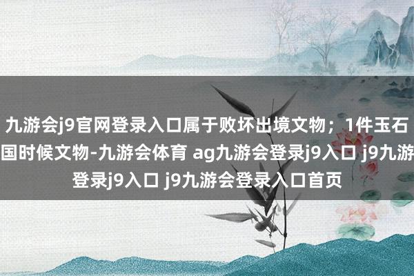 九游会j9官网登录入口属于败坏出境文物；1件玉石福寿纹嵌片为民国时候文物-九游会体育 ag九游会登录j9入口 j9九游会登录入口首页